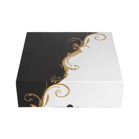 BOÎTES PATISSERIES SANS FENÊTRE THEPACK 'CLASSIC'  32x32x10 CM BLANC CARTON NANO-MICRO (100 UNITÉ)