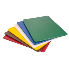 SET DE 6 PLANCHES À DÉCOUPER 6 COULEURS   40x30x1 CM ASSORTI LDPE (1 UNITÉ)