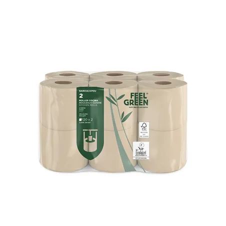 6U.ROULEAU HYGIÉNIQ. ECOLABEL 2 COUCHES