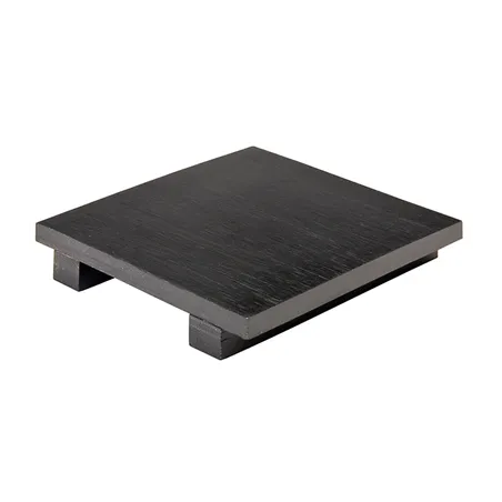 BASE SUSHI BAMBOO  15x15x2,5 CM NOIR BAMBOU (1 UNITÉ)