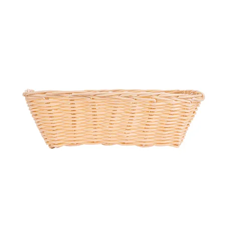 CORBEILLES SIMIL OSIER RECTANGULAIRES   22x14x6,5 CM NATUREL PP (12 UNITÉ)