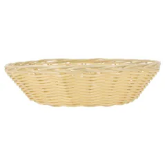 CORBEILLES SIMILAIRE OSIER RONDES   Ø 21x6 CM NATUREL PP (12 UNITÉ)