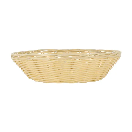 CORBEILLES SIMILAIRE OSIER RONDES   Ø 21x6 CM NATUREL PP (12 UNITÉ)