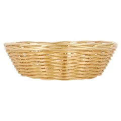 CORBEILLES SIMILAIRES OSIER RONDES   Ø 18x5 CM NATUREL PP (12 UNITÉ)