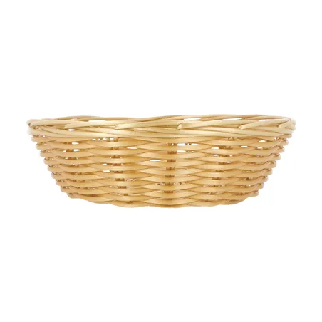 CORBEILLES SIMILAIRES OSIER RONDES   Ø 18x5 CM NATUREL PP (12 UNITÉ)
