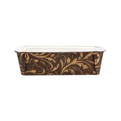 MOULES CUISSON PÂTISSERIE LAMINÉS  170 + 16,56 PET G/M2 19,9x7,3x6,2 CM MARRON PAPIER (480 UNITÉ)