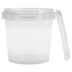 RÉCIPIENTS INVIOLABLES + COUVERCLES  155 ML Ø 6,9x6,8 CM TRANSPARENT PP (960 UNITÉ)