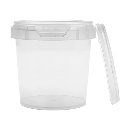 RÉCIPIENTS INVIOLABLES + COUVERCLES  155 ML Ø 6,9x6,8 CM TRANSPARENT PP (960 UNITÉ)