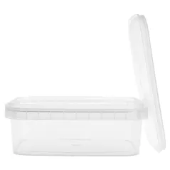 RÉCIPIENTS INVIOLABLES + COUVERCLES  270 ML 12x8,8x4,2 CM TRANSPARENT PP (420 UNITÉ)