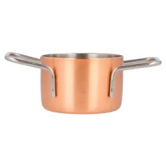MINI SAUTOIRS ARTINOX  Ø 7x4,5 CM CUIVRE INOX (6 UNITÉ)