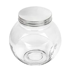 POT POUR STOCKER SPHÉRIQUE WAKI GLASS 3 L 19,5x13,5x19,5 CM TRANSPARENT VERRE (6 UNITÉ)
