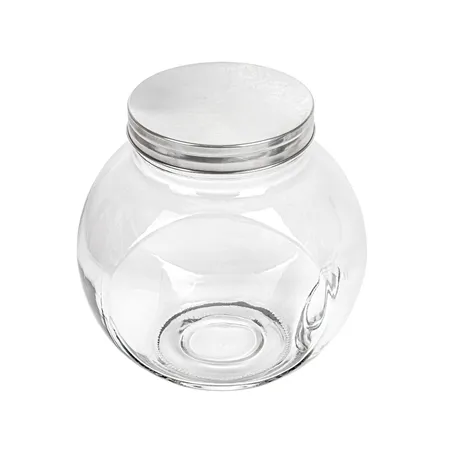 POT POUR STOCKER SPHÉRIQUE WAKI GLASS 3 L 19,5x13,5x19,5 CM TRANSPARENT VERRE (6 UNITÉ)