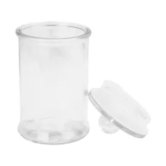 POT POUR STOCKER CYLINDRIQUE WAKI GLASS 650 ML Ø 10x18,3 CM TRANSPARENT VERRE (24 UNITÉ)