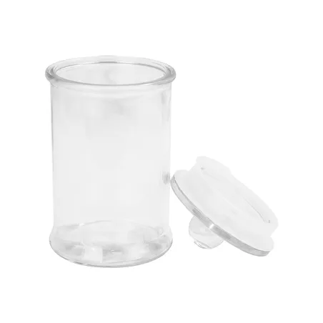 POT POUR STOCKER CYLINDRIQUE WAKI GLASS 650 ML Ø 10x18,3 CM TRANSPARENT VERRE (24 UNITÉ)