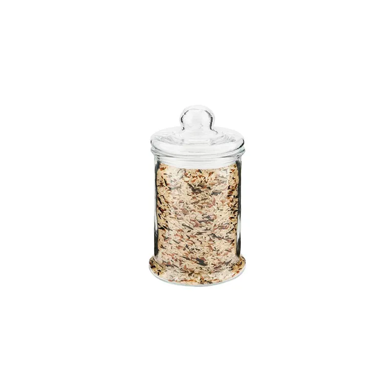 POT POUR STOCKER CYLINDRIQUE WAKI GLASS 2755 ML Ø 15x28,5 CM TRANSPARENT VERRE (6 UNITÉ)