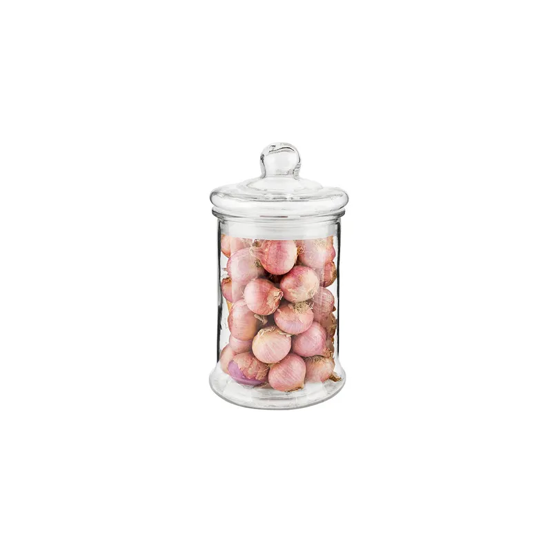 POT POUR STOCKER CYLINDRIQUE WAKI GLASS 4350 Ø 19x34 CM TRANSPARENT VERRE (4 UNITÉ)