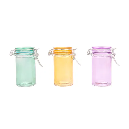CANISTER POUR MISE EN BOUCHE WAKI GLASS 70 ML Ø 4,5x8,6 CM ASSORTI VERRE (96 UNITÉ)