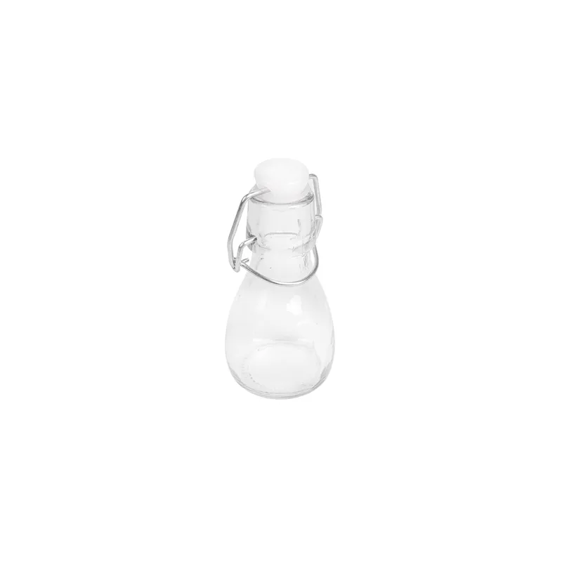 BOUTEILLE + FERMETURE CLIP WAKI GLASS 60 ML Ø4,5x10 CM TRANSPARENT VERRE (96 UNITÉ)