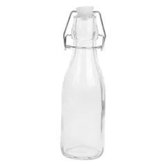 BOUTEILLE + FERMETURE CLIP WAKI GLASS 250 ML Ø 5,5x19,5 CM TRANSPARENT VERRE (48 UNITÉ)