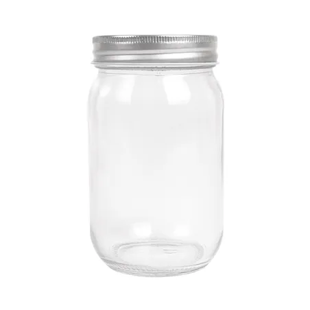 FLACON AVEC COUVERCLE WAKI GLASS 450 ML Ø 8x13 CM TRANSPARENT VERRE (24 UNITÉ)