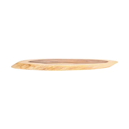 PLATEAUX PRÉSENTATION OVALES WOOD  50,8x20,3x1,9 CM NATUREL BOIS (6 UNITÉ)