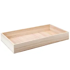 BOÎTE PRÉSENTATION BUFFET WOOD  60x40x7,5 CM NATUREL BOIS (1 UNITÉ)