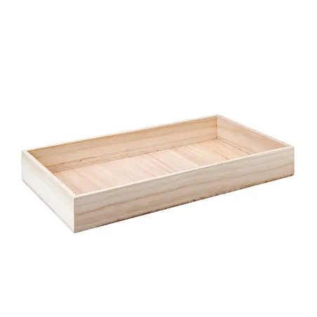 BOÎTE PRÉSENTATION BUFFET WOOD  60x40x7,5 CM NATUREL BOIS (1 UNITÉ)