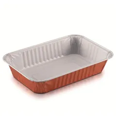 RÉCIPIENTS LAQUÉS  800 ML 21x14x3,8 CM CUIVRE ALUMINIUM (100 UNITÉ)