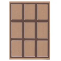 100 FEUILLES ÉTIQUETTES RECTANGULAIRES