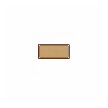 100 FEUILLES ÉTIQUETTES RECTANGULAIRES   6,2x13,5 CM KRAFT (1 UNITÉ)