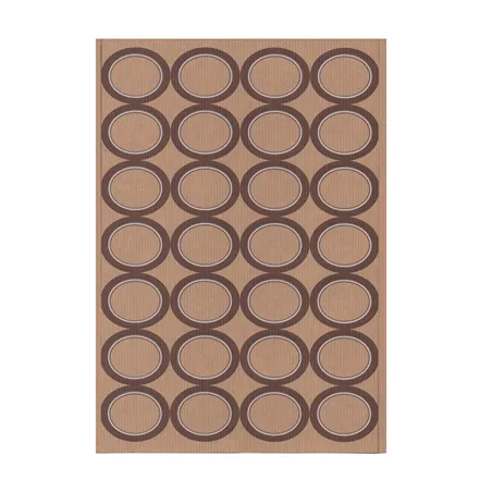 100 FEUILLES ÉTIQUETTES OVALES
