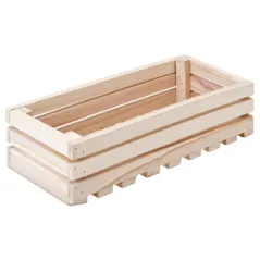 BOÎTE PRÉSENTATION BUFFET WOOD  21,6x10,2x6 CM NATUREL BOIS (1 UNITÉ)