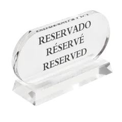 PLAQUE "RESERVADO-RÉSERVÉ-RESERVED"