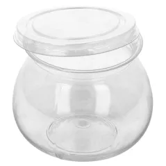 250 CONTENANTS FROMAGE BLANC + COUVERCLE  140 ML Ø6x6,1 CM TRANSPARENT PET (250 UNITÉ)