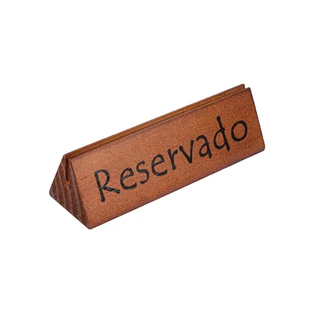 PLAQUES "RESERVADO/RESERVED"