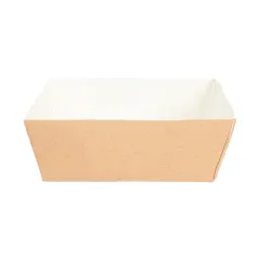DELI-BARQUETTES  210 + 15 PE G/M2 7x7x3 CM MARRON CARTON (1000 UNITÉ)