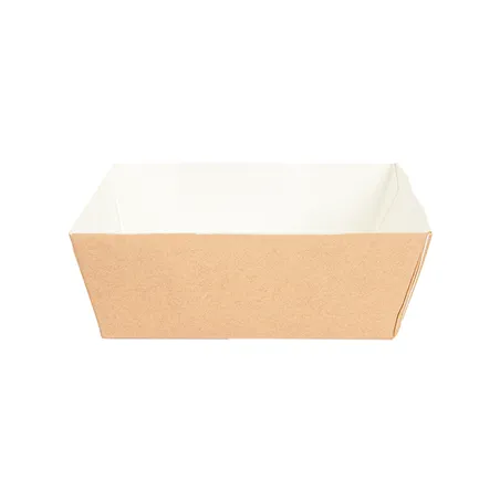 DELI-BARQUETTES  210 + 15 PE G/M2 7x7x3 CM MARRON CARTON (1000 UNITÉ)