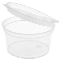 PETITS POTS + COUVERCLE INCLUS  30 ML Ø5/4x2.7 CM TRANSPARENT PP (1000 UNITÉ)