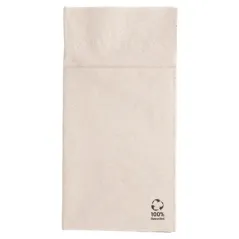 SERVIETTES KANGOUROU ECOLABEL 2 PLIS FEEL GREEN 18 G/M2 40x40 CM NATUREL OUATE RECYCLÉE (1000 UNITÉ)