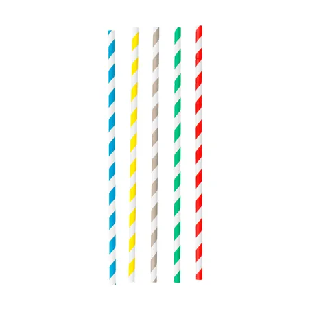 PAILLES FLEXIBLES À FRANGES PAPER  Ø0,60x23 CM ASSORTI PAPIER (3000 UNITÉ)
