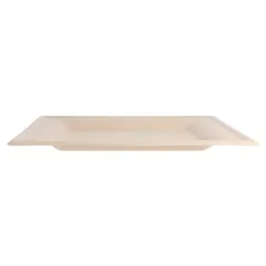 ASSIETTES CARRÉES BIONIC 20x20x1 CM NATUREL BAGASSE (500 UNITÉ)