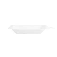 ASSIETTES CARRÉES BIONIC 11x11x1,7 CM BLANC BAGASSE (1000 UNITÉ)