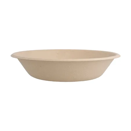 ASSIETTES CREUSES BIONIC 460 ML Ø 16x3,6 CM NATUREL BAGASSE (1000 UNITÉ)