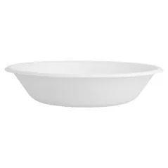 ASSIETTES CREUSES BIONIC 460 ML Ø 16x3,6 CM BLANC BAGASSE (1000 UNITÉ)