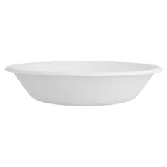 ASSIETTES CREUSES BIONIC 680 ML Ø 19x4 CM BLANC BAGASSE (1000 UNITÉ)