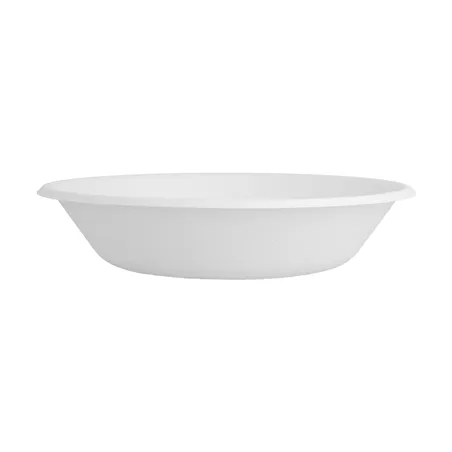 ASSIETTES CREUSES BIONIC 680 ML Ø 19x4 CM BLANC BAGASSE (1000 UNITÉ)