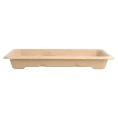 BOÎTES SUSHI BIONIC 16,5x11,5x1,5 CM NATUREL BAGASSE (1000 UNITÉ)
