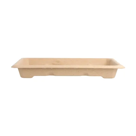 BOÎTES SUSHI BIONIC  16,5x11,5x1,5 CM NATUREL BAGASSE (1000 UNITÉ)