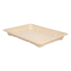 BOÎTES SUSHI BIONIC 18,5x13x1,5 CM NATUREL BAGASSE (800 UNITÉ)