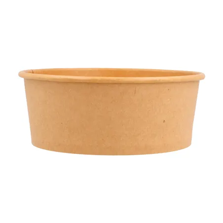 POTS SALADIERS  750 ML - 25 oz 300 + 18 PE G/M2 Ø 15/12,8x6 CM NATUREL KRAFT (300 UNITÉ)